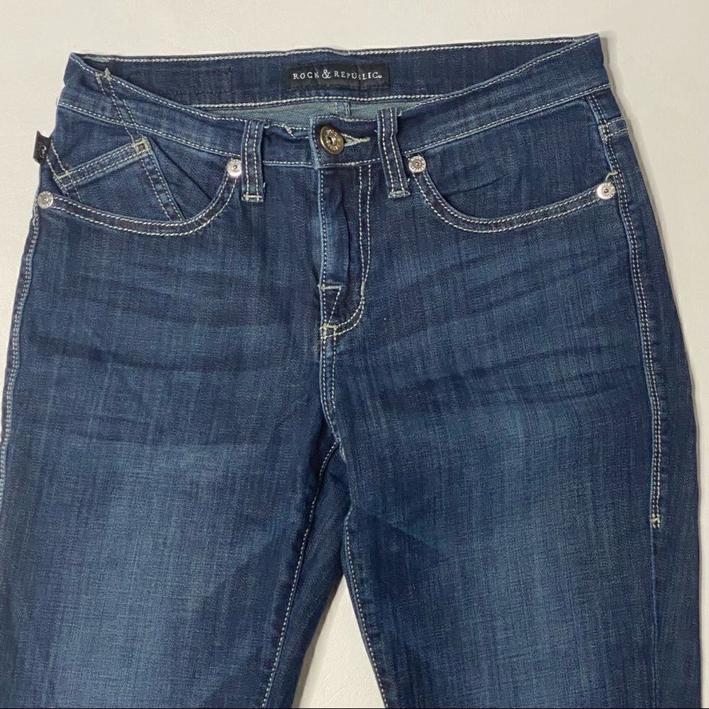 Rock & Republic | Denim Mid Rise Kendall Capri’s - Picture 2 of 9